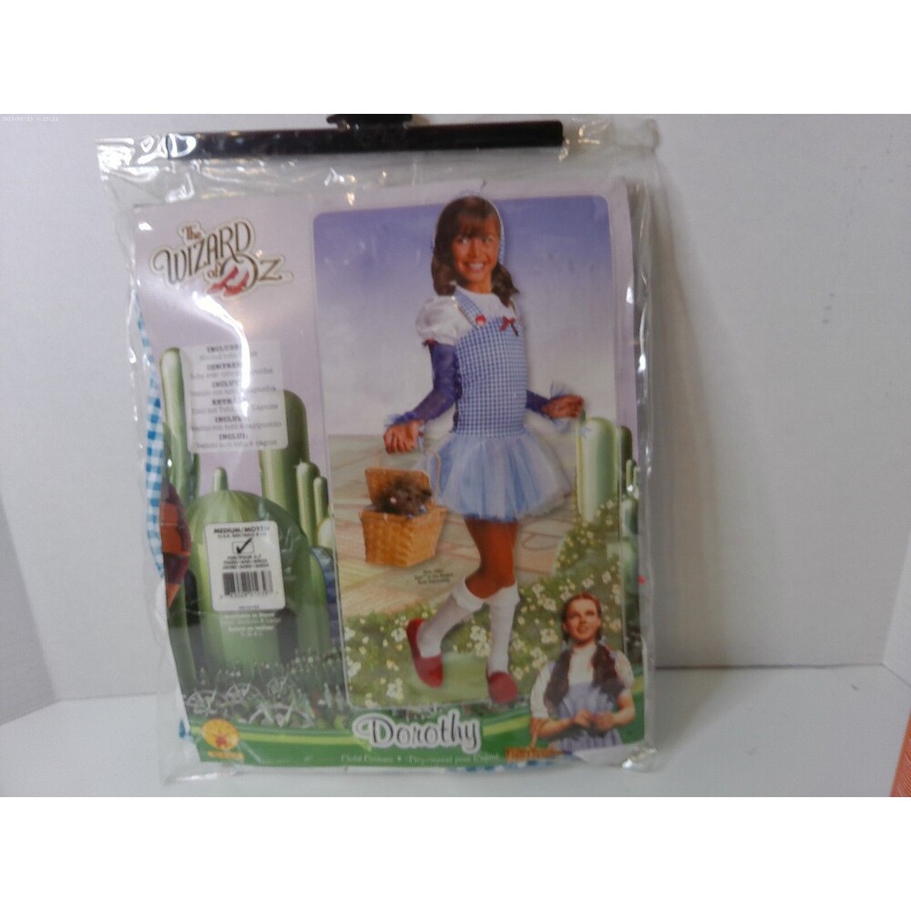 Wizard of Oz Dorothy Child Halloween Costume Size Medium (8-10) Dress-up Rubie's